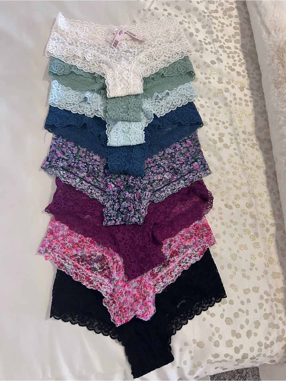 NWT Victoria’s Secret Lace Cheekie Panties Lot of 8